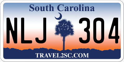 SC license plate NLJ304