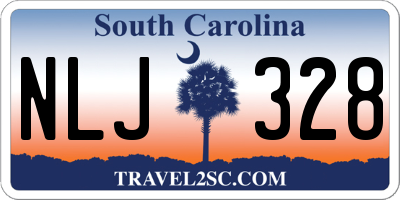 SC license plate NLJ328