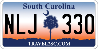 SC license plate NLJ330