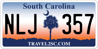 SC license plate NLJ357