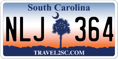 SC license plate NLJ364
