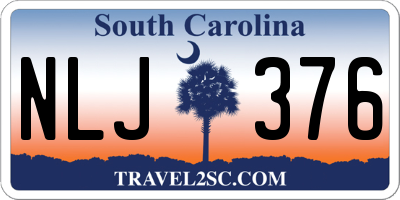 SC license plate NLJ376