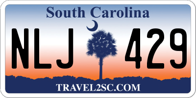 SC license plate NLJ429