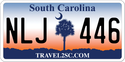 SC license plate NLJ446