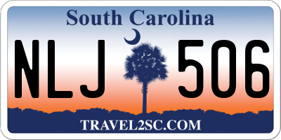 SC license plate NLJ506
