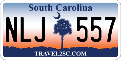 SC license plate NLJ557