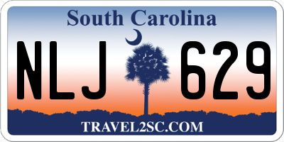 SC license plate NLJ629