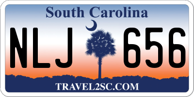 SC license plate NLJ656
