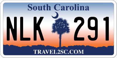 SC license plate NLK291