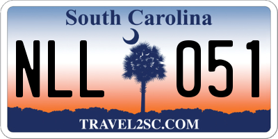 SC license plate NLL051