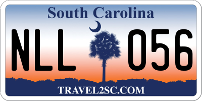 SC license plate NLL056