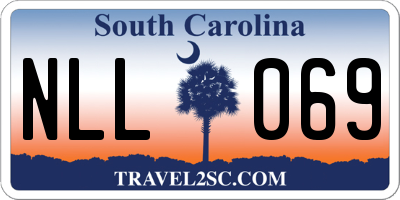 SC license plate NLL069