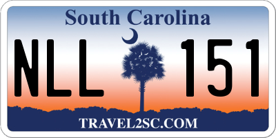 SC license plate NLL151