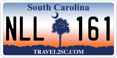 SC license plate NLL161