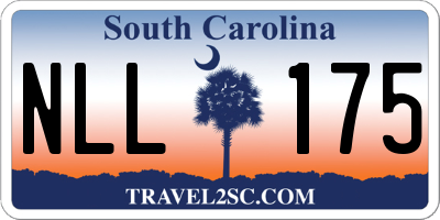 SC license plate NLL175