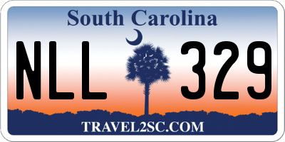 SC license plate NLL329