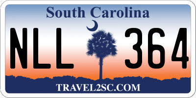 SC license plate NLL364