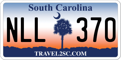 SC license plate NLL370
