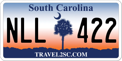 SC license plate NLL422