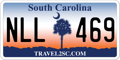 SC license plate NLL469