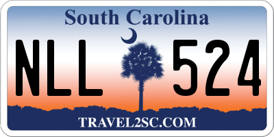 SC license plate NLL524