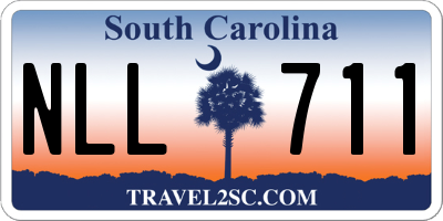 SC license plate NLL711