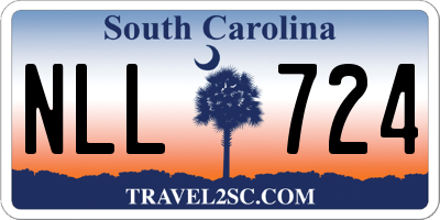 SC license plate NLL724