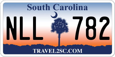 SC license plate NLL782