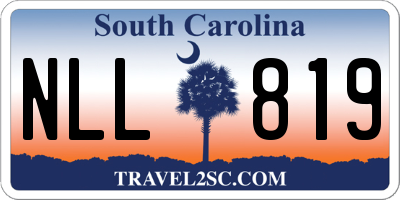 SC license plate NLL819