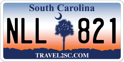 SC license plate NLL821