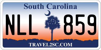 SC license plate NLL859