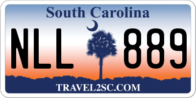 SC license plate NLL889