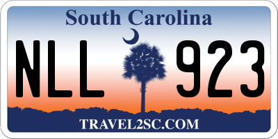 SC license plate NLL923