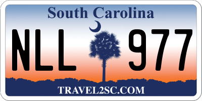 SC license plate NLL977