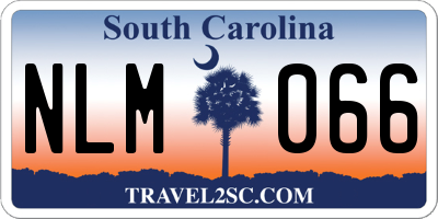 SC license plate NLM066