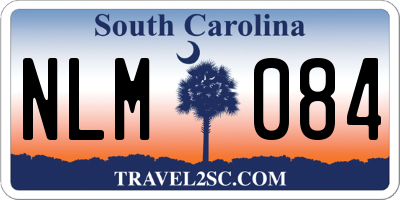 SC license plate NLM084