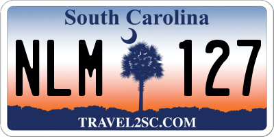 SC license plate NLM127