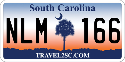 SC license plate NLM166
