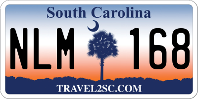 SC license plate NLM168