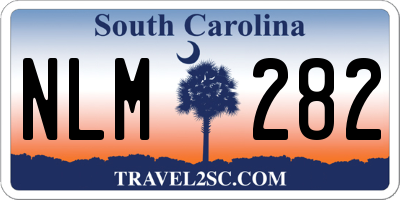 SC license plate NLM282