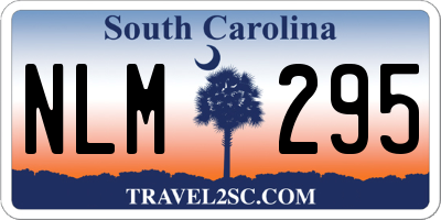 SC license plate NLM295