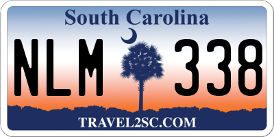 SC license plate NLM338