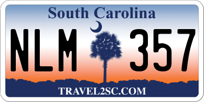 SC license plate NLM357