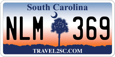 SC license plate NLM369