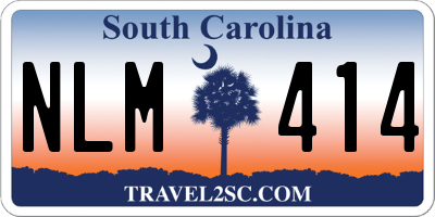 SC license plate NLM414