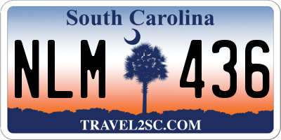 SC license plate NLM436