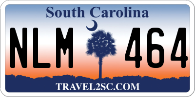 SC license plate NLM464