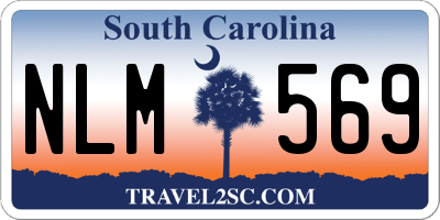 SC license plate NLM569