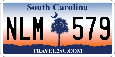 SC license plate NLM579
