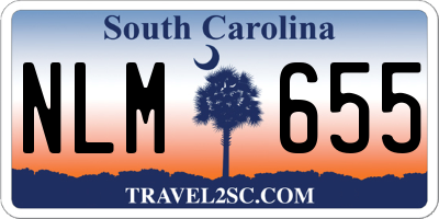 SC license plate NLM655